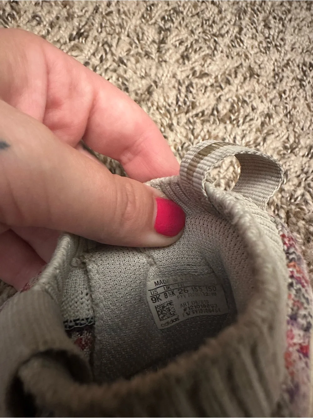Adidas Size 9 Slip on Sneakers